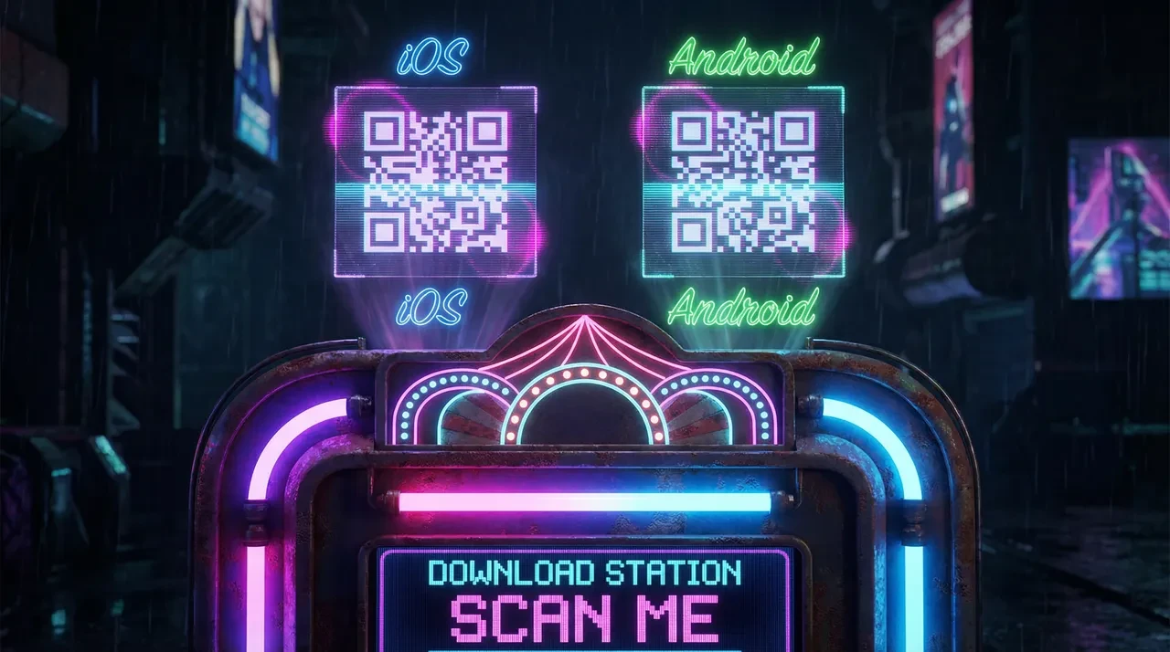 抢庄牛牛 APP下载二维码扫描终端 - iOS和Android